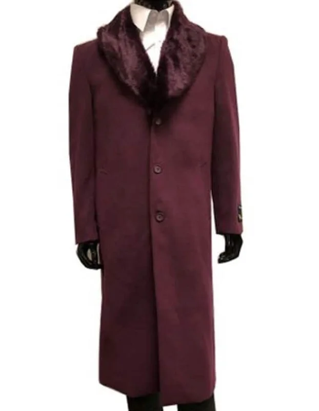 Lightweight T-shirts Mens Overcoat - Topcoat For Men - Winter Fabric - men's Wool men's Overcoat With Fur Collar Full Length 48 Inches Lightweight T-shirts Mens Overcoat - Topcoat For Men - Winter Fabric - men's Wool men's Overcoat With Fur Collar Full Length 48 Inches