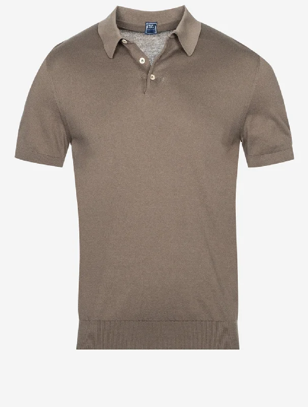 Classic Pieces Sportman Polo Shirt Short Sleeve Brown