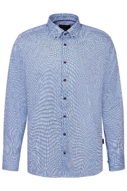 Flexible Wear Long Sleeve Shirt 9350-68519B Light Blue