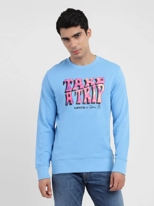 Casual Layers Men's Printed Crew Neck Sweatshirt