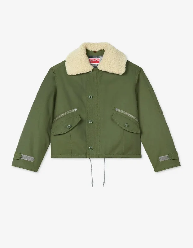 Street Casuals Kenzo Green Army Flight Jacket