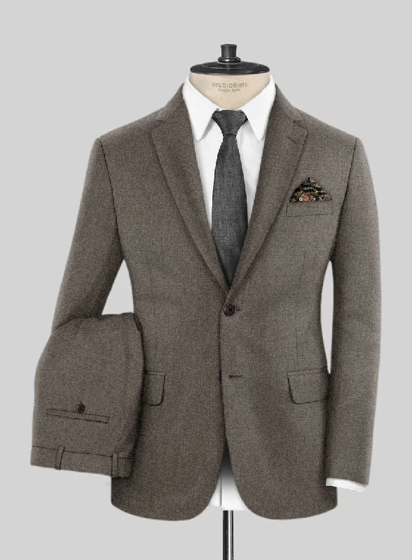 Stylish Layers Lanificio Zegna Trofeo Intense Brown Wool Suit