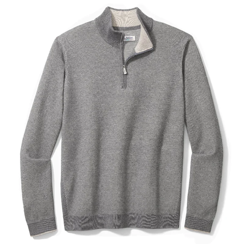 Cozy Sweatshirts Tommy Bahama Islandzone Coolside Half Zip Sweater - Bala Shark