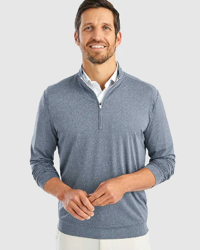 Easy Fit Johnnie-O Flex Pullover Sweater - Heather Navy