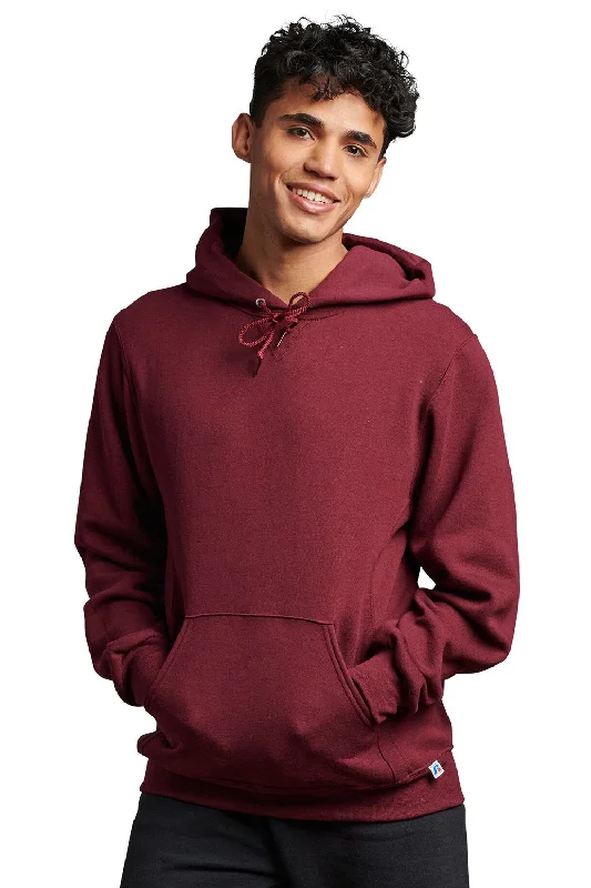 Lightwear Options Russell Athletic Mens Dri-Power Moisture Wicking Hooded Sweatshirt Hoodie w/ Pouch Pocket - Maroon Lightwear Options Russell Athletic Mens Dri-Power Moisture Wicking Hooded Sweatshirt Hoodie w/ Pouch Pocket - Maroon