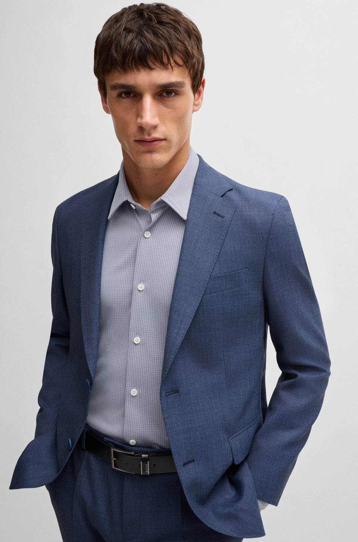 Cozy Looks P-Roan Kent Slim Fit Shirt in Performance Stretch Fabric 50527710