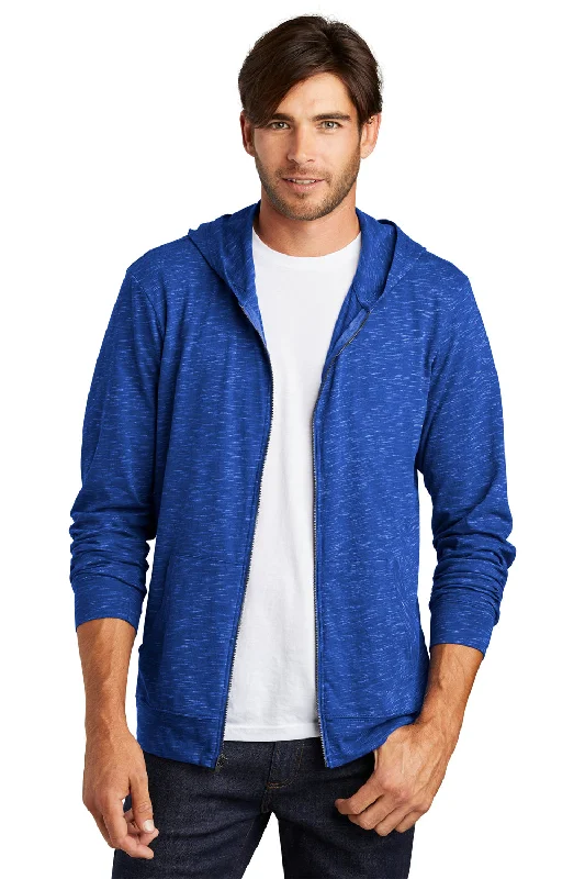 Comfortable Wearables District Mens Medal Full Zip Hooded Sweatshirt Hoodie w/ Pockets - Deep Royal Blue Comfortable Wearables District Mens Medal Full Zip Hooded Sweatshirt Hoodie w/ Pockets - Deep Royal Blue