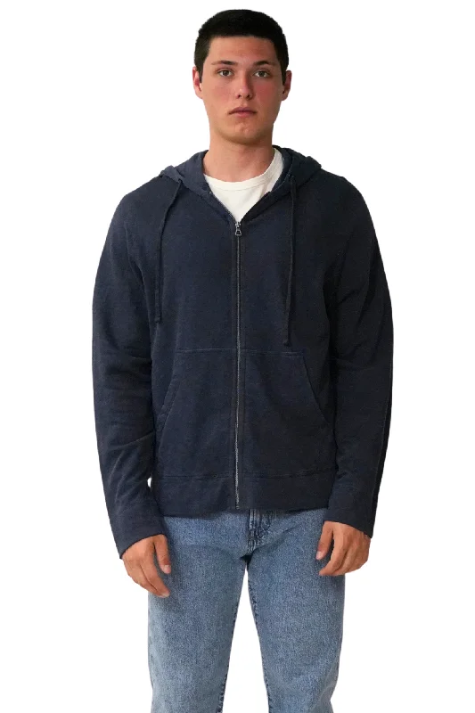 Trendy Styles Vintage French Terry Zip Hoodie in Deep