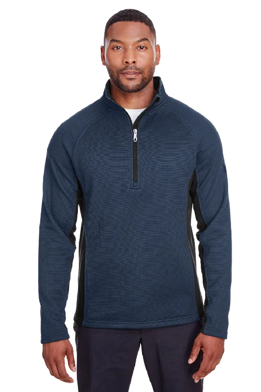 Laid-Back Wear Spyder Mens Constant 1/4 Zip Sweater - Frontier Blue