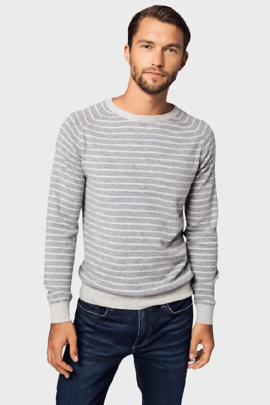 Versatile Knitwear Aesthetic Striped Cashmere Sweater