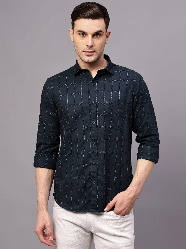 Active Comfort Men's Dark Green Casual Medium Checks Half sleeve Shirt