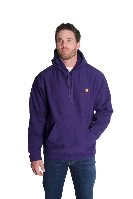 Cozy Sweatshirts American Script Hoodie in Aura