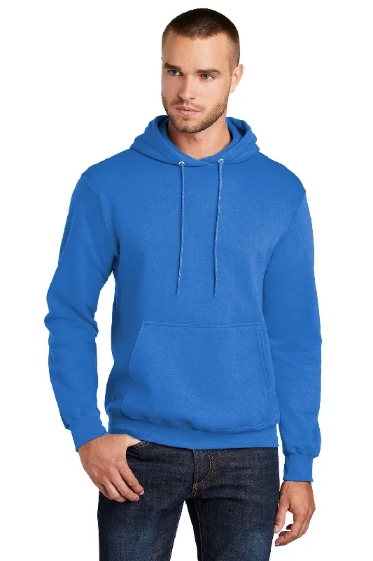 Street Gear Port & Company Mens Core Pill Resistant Fleece Hooded Sweatshirt Hoodie w/ Pouch Pocket - Royal Blue Street Gear Port & Company Mens Core Pill Resistant Fleece Hooded Sweatshirt Hoodie w/ Pouch Pocket - Royal Blue