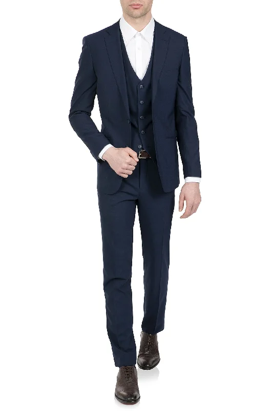 Stylish Footwear Uberstone Jack Skinny Blue Suit Set