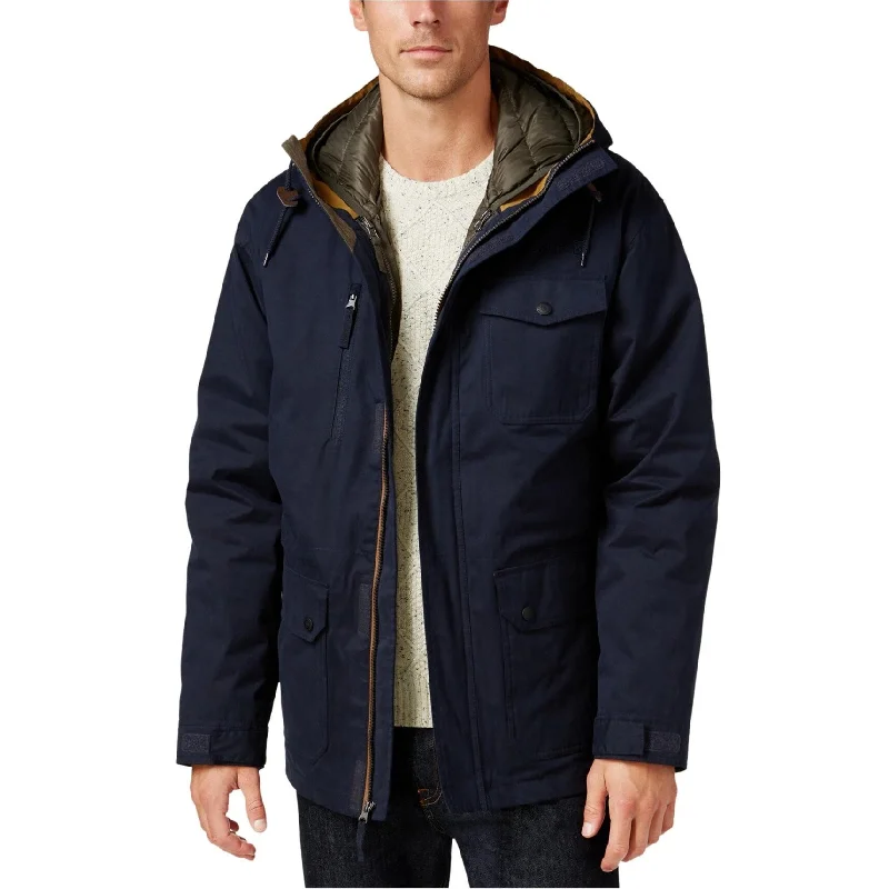 Warm Wear Free Country Mens Oxford Blend 3-in-1 Down Jacket, Blue, Medium