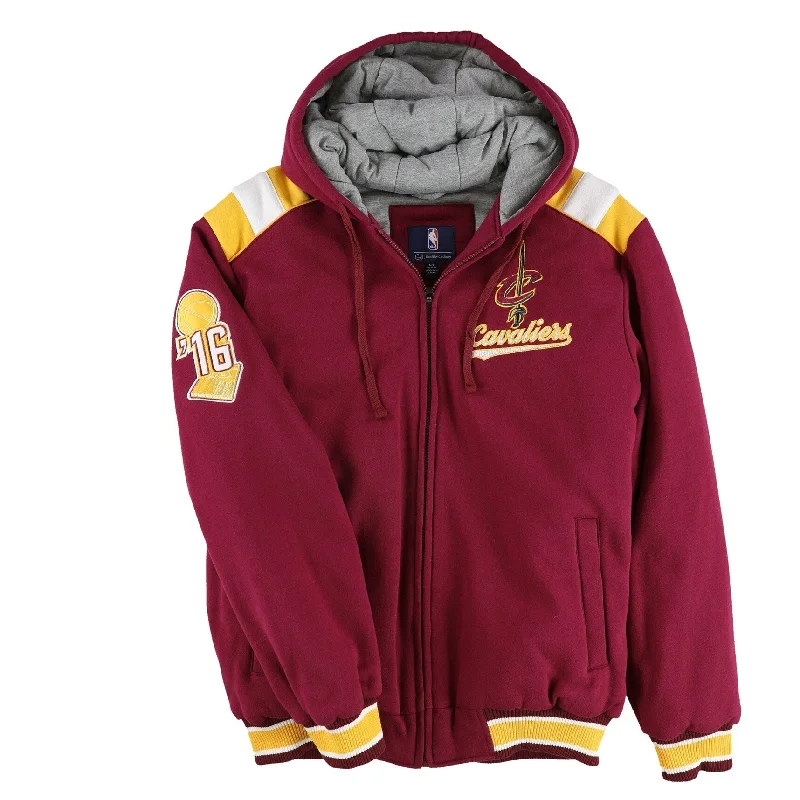 Soft Knitwear G-III Sports Mens Cleveland Cavaliers Bomber Jacket, Red, Large (Regular)
