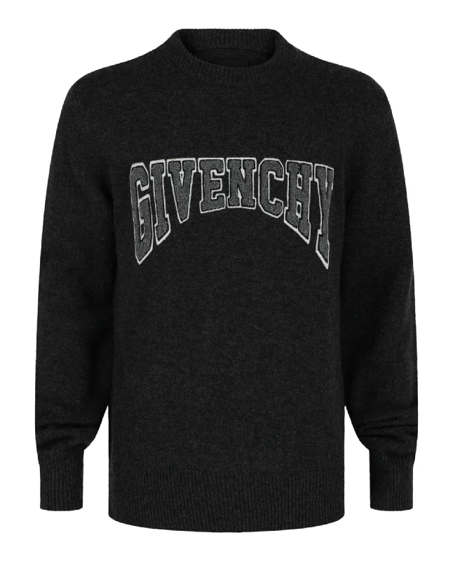 Trendy Styles Logo Wool-Blend Sweater