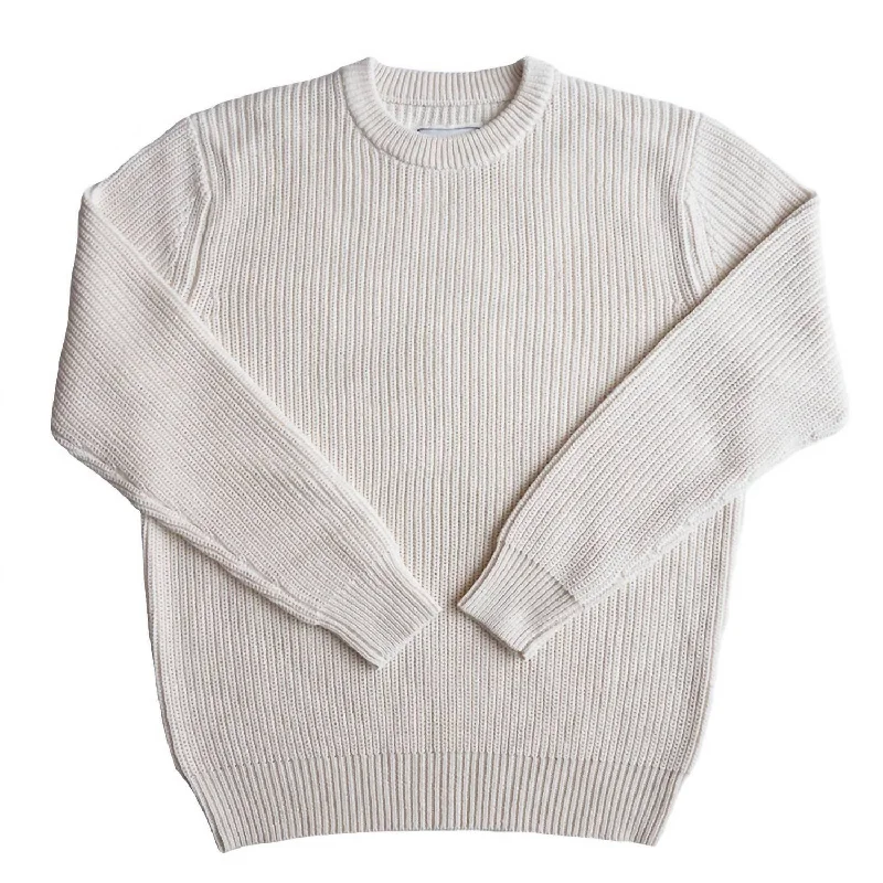 Relaxed Wearables Men's Montauk Seawell Sweater In Cream