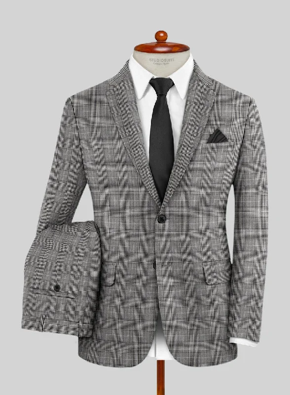 Classic Pieces Reda Galie Gray Checks Wool Suit