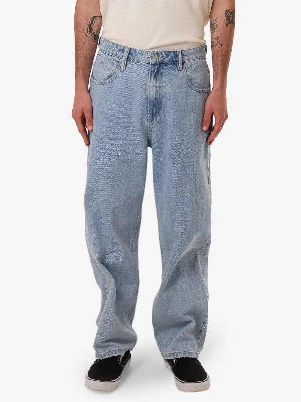 Cozy Basics Big Slacker Denim Jean - Ageless Blue
