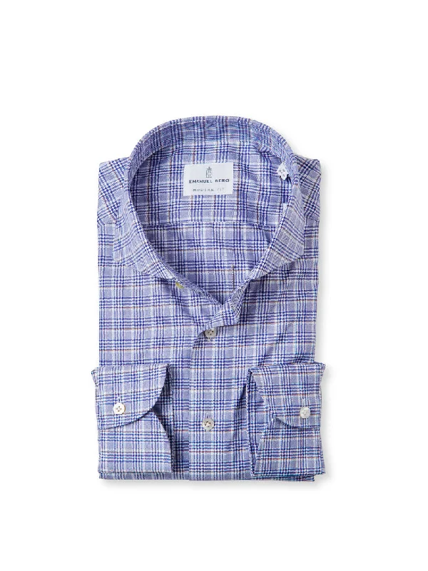 Relaxed Casuals Twill Sport Luxury Shirt SF18145 Navy