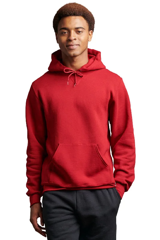 Modern Casuals Russell Athletic Mens Dri-Power Moisture Wicking Hooded Sweatshirt Hoodie w/ Pouch Pocket - Cardinal Red - Closeout Modern Casuals Russell Athletic Mens Dri-Power Moisture Wicking Hooded Sweatshirt Hoodie w/ Pouch Pocket - Cardinal Red - Closeout