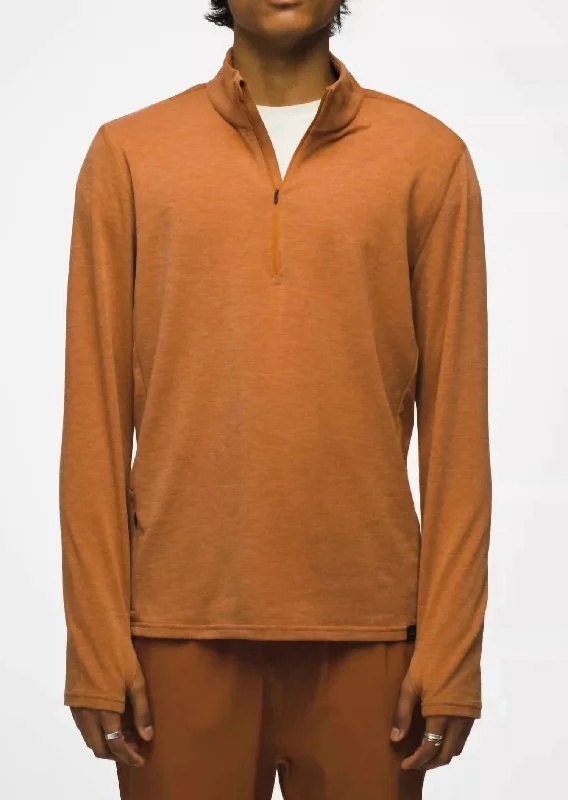 Outdoor Outfits Altitude Tracker 1/4 Zip Ii In Clay