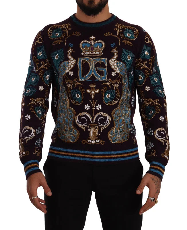 Simple Apparel Dolce & Gabbana Elegant  Cashmere Crewneck Men's Sweater