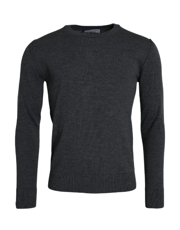 Active Comfort Dolce & Gabbana Wool Crew Neck Pullover Men's Sweater