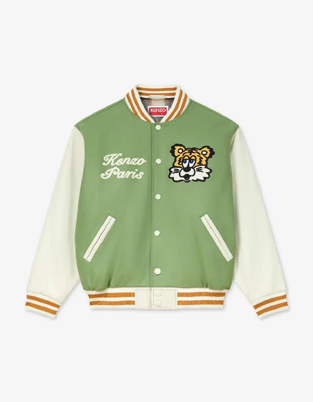 Cozy Looks Kenzo By Verdy Khaki Genderless Varsity Jacket