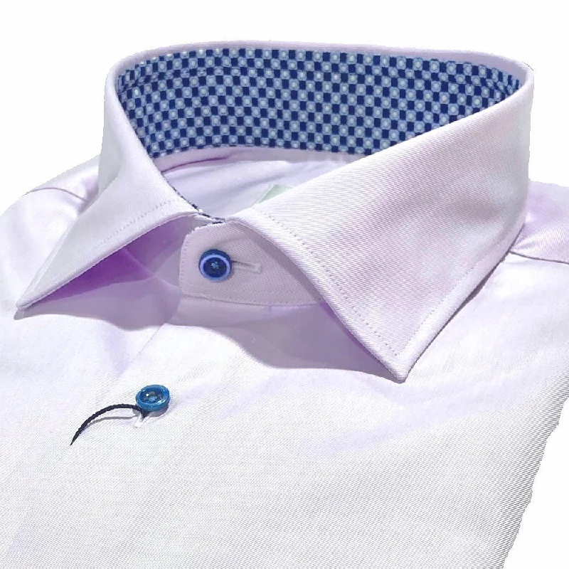 Active Essentials Fitted Body Lavender Shirt with Contrast 832928 1467 610