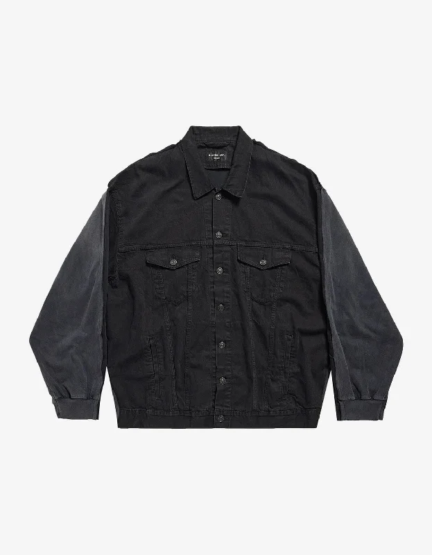 Everyday Apparel Balenciaga Black Oversized Hybrid Jacket
