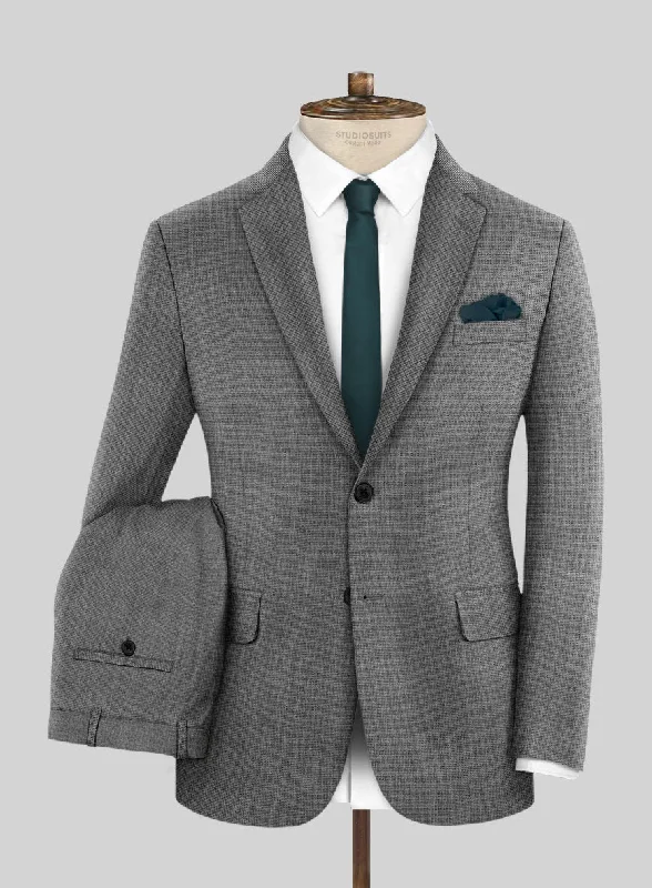 Lightweight Apparel Hardy Minnis Gray Nailhead Wool Suit