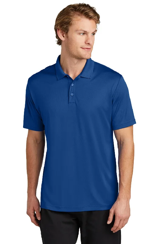 Flexible Wear Sport-Tek Mens Moisture Wicking Re-Compete Short Sleeve Polo Shirt - True Royal Blue Flexible Wear Sport-Tek Mens Moisture Wicking Re-Compete Short Sleeve Polo Shirt - True Royal Blue