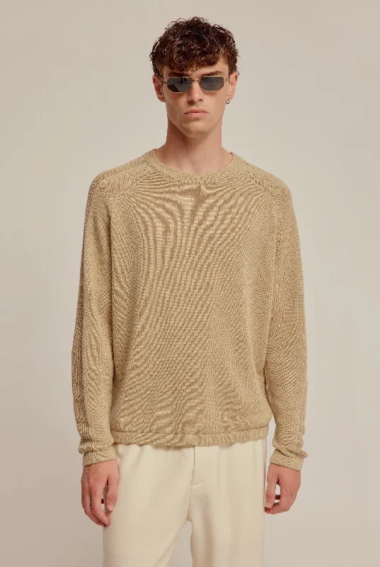 Lightwear Options Linen Raglan Sweater - Eucalyptus