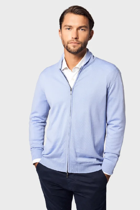 Cool Streetwear Zip-Up Cotton Cardigan