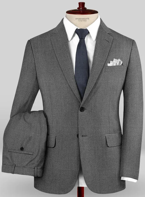 Cool Tops Caccioppoli Sun Dream Cilia Gray Wool Silk Suit