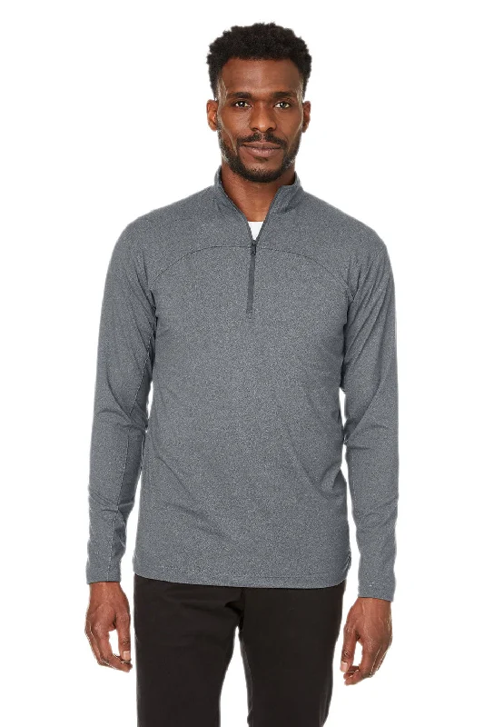 Soft Knitwear Spyder Mens Spyre UPF 40+ 1/4 Zip Sweatshirt - Polar Grey Frost
