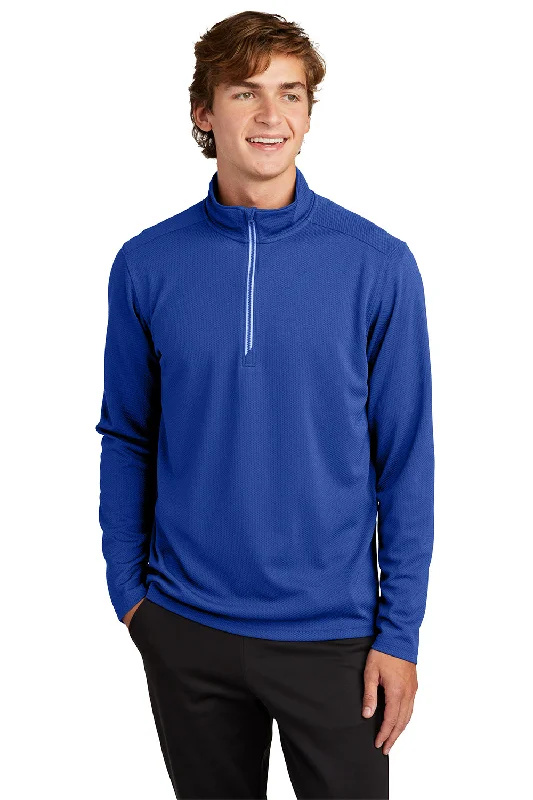 Everyday Apparel Sport-Tek Mens Sport-Wick Moisture Wicking 1/4 Zip Sweatshirt - True Royal Blue Everyday Apparel Sport-Tek Mens Sport-Wick Moisture Wicking 1/4 Zip Sweatshirt - True Royal Blue