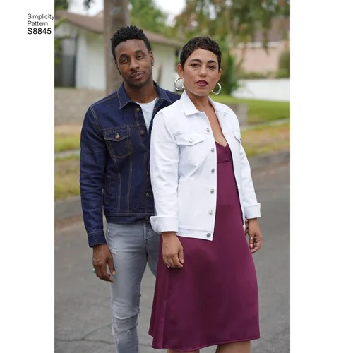 Cozy Pants Simplicity Women/Men/Teen Jean Jacket S8845