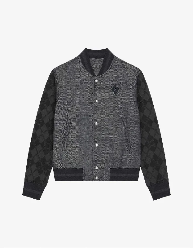 Timeless Style Givenchy Blue Monogram 72 Varsity Jacket