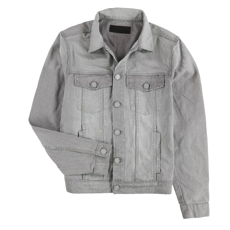 Fashion Comfort Articles of Society Mens Jackson Jean Jacket, Grey, Medium
