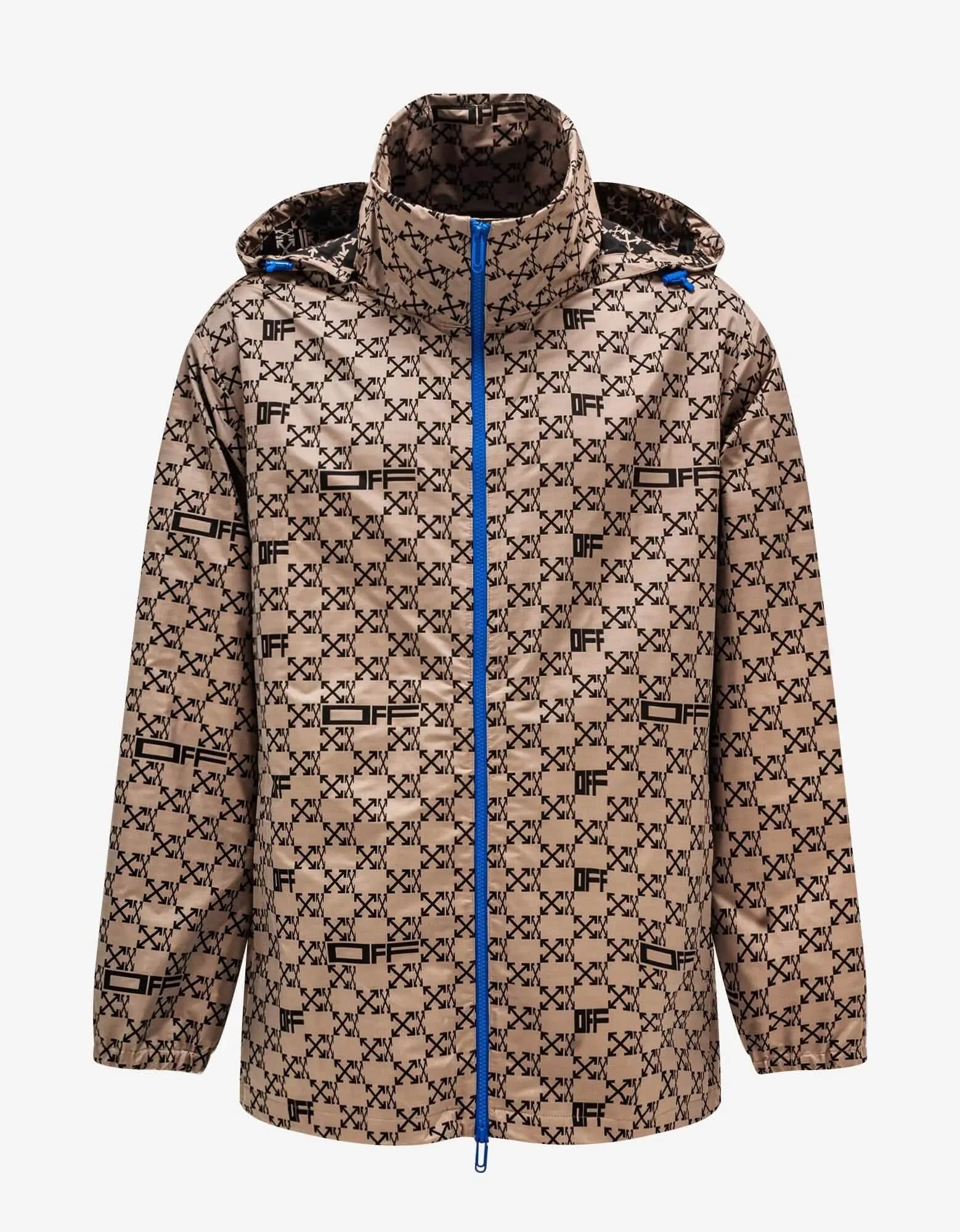 Lightweight T-shirts Off-White Camel Monogram Windbreaker Jacket
