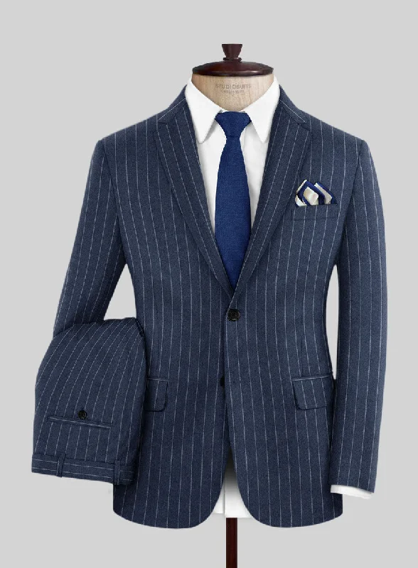 Cozy Essentials Caccioppoli Genio Blue Wool Suit