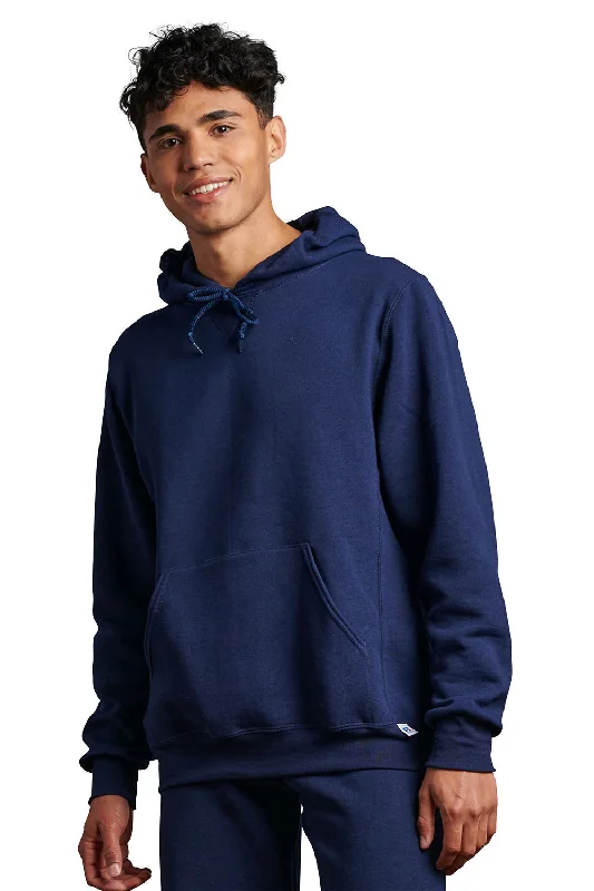 Sporty Wardrobe Russell Athletic Mens Dri-Power Moisture Wicking Hooded Sweatshirt Hoodie w/ Pouch Pocket - Navy Blue Sporty Wardrobe Russell Athletic Mens Dri-Power Moisture Wicking Hooded Sweatshirt Hoodie w/ Pouch Pocket - Navy Blue