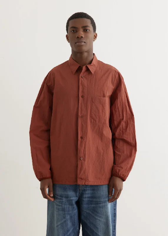 Soft Layers Garment-Dye Shirt Blouson
