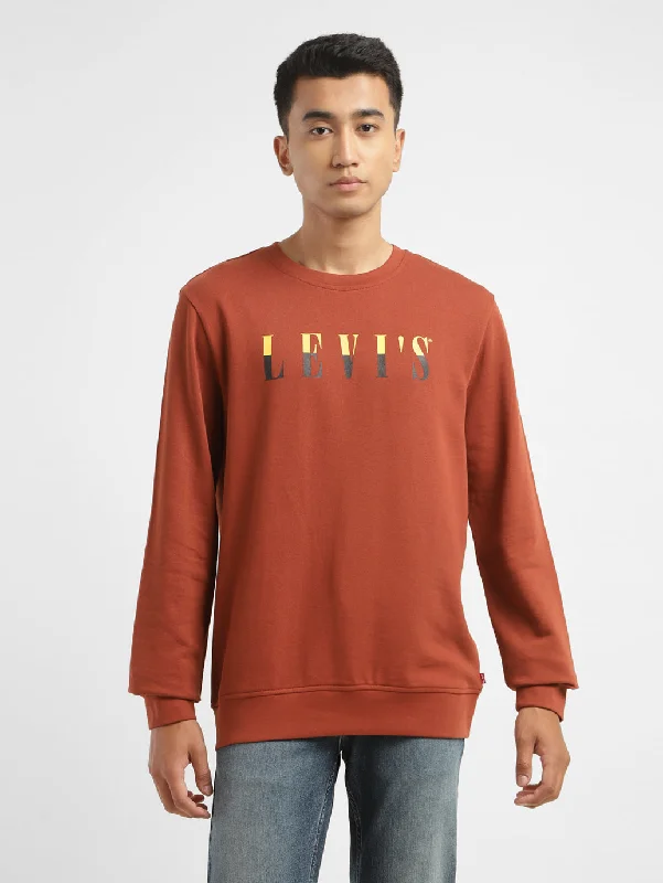 Stylish Layers Men's Brand Logo Crew Neck Sweatshirt