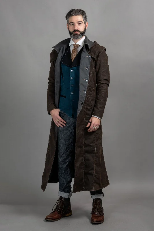 All-Season Outfits Helsing Long Coat - Gravestone [Mens]