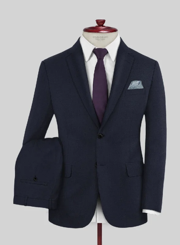 Cozy Sweatshirts Reda Flexo Dark Midnight Blue Wool Suit