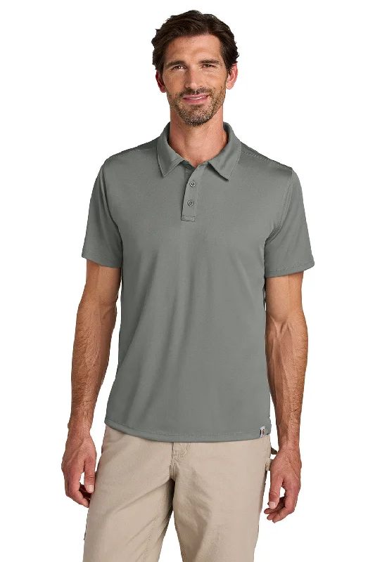 Relaxed Wearables Carhartt Mens Force Sun Defender Moisture Wicking Short Sleeve Polo Shirt - Asphalt Grey - NEW Relaxed Wearables Carhartt Mens Force Sun Defender Moisture Wicking Short Sleeve Polo Shirt - Asphalt Grey - NEW